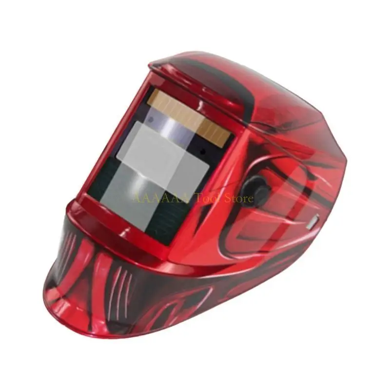 A2BE หน้ากากหมวกกันน็อคสำหรับงานเชื่อมพลังงานแสงอาทิตย์จอแสดงผลสี True DIY