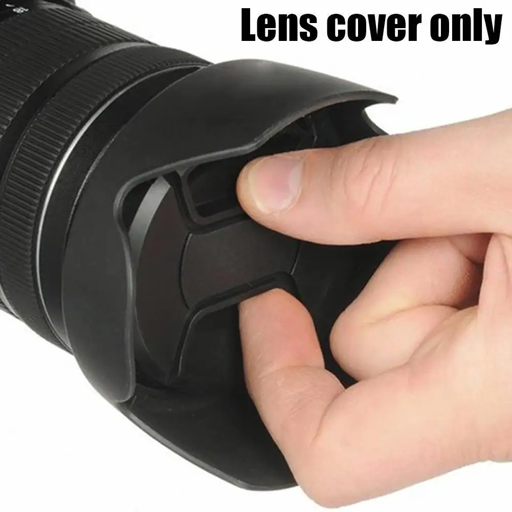 Camera Len Cap Lenses 55 Mm Protection Cover Universal Anti-lost Rope For Nikon Anti-scratch Dust-proof Camera Accessories