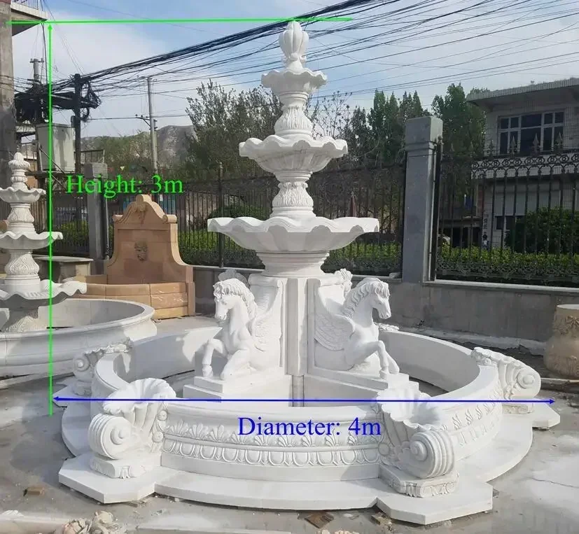 Aangepaste beroemde marmeren standbeeldfontein