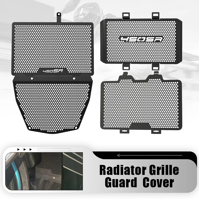 

For CFMOTO CF MOTO 450SR 450SS 450 SR/SS 2023 2022 2024 Motorcycle Radiator Grill Guard oil cooler Guard Protection Cover Set