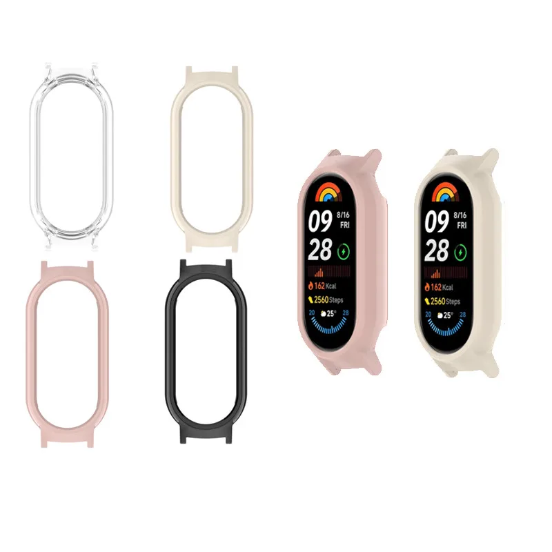 For Xiaomi Mi Band 8 9 10 NFC Ceramic PC protective case anti drop frame hard shell