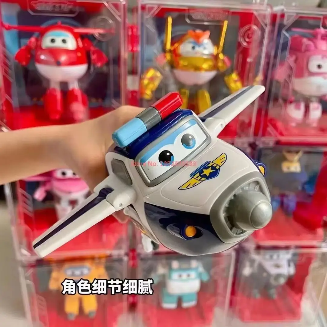 In Stock Hot Selling Original Super Wings Anime Figurine Hangar Big Transformation Toys Robot Desktop Models Kid Holiday Gifts