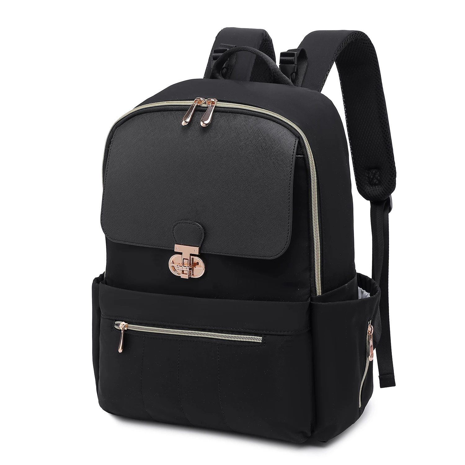 حقيبة ظهر رفيعة للكمبيوتر المحمول للعمل للنساء تناسب كمبيوتر محمول مقاس 15.6 بوصة، حقيبة كتب جامعية، حقيبة ظهر للكمبيوتر، محفظة نهارية، حقيبة سفر #1