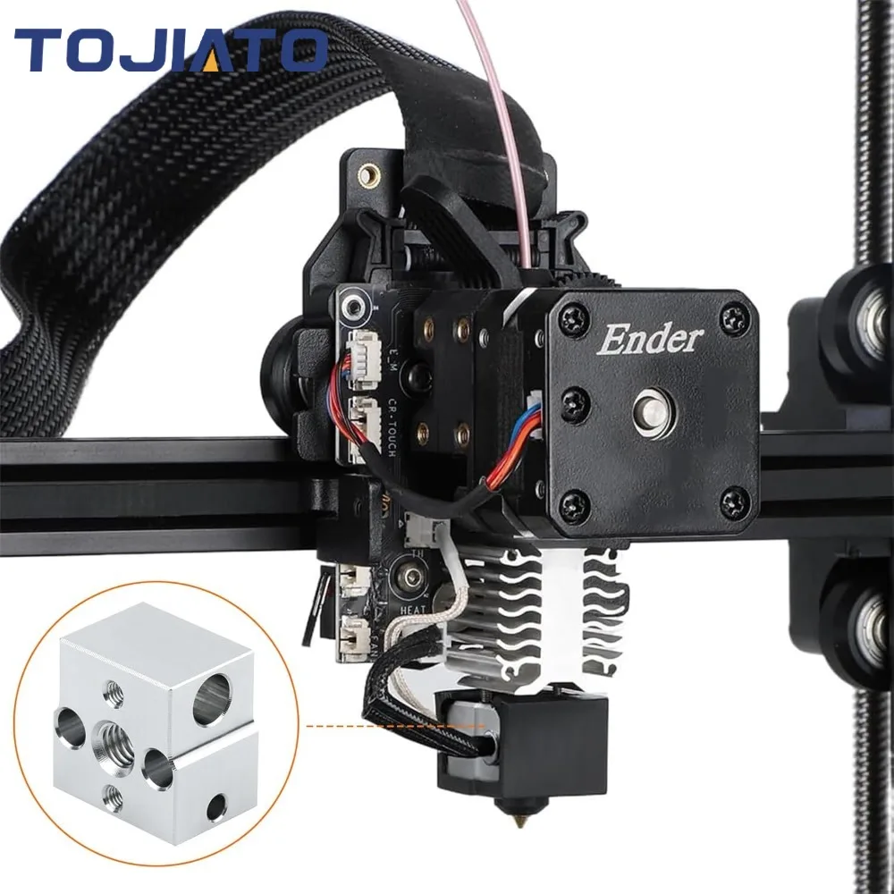 1/2/3pcs Ender-3-V3-SE Hotend Kit Heating Block Aluminum Block Hotend for Creality Ender 5 S1 Ender 7 3D Printer Hotend Pars
