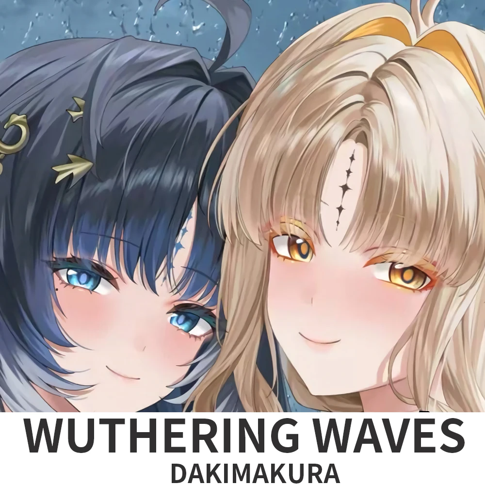 Suisui Yangyang Dakimakura Hugging Body Pillow Case Wuthering Waves Anime Cosplay Otaku Cushion Cover Bedding