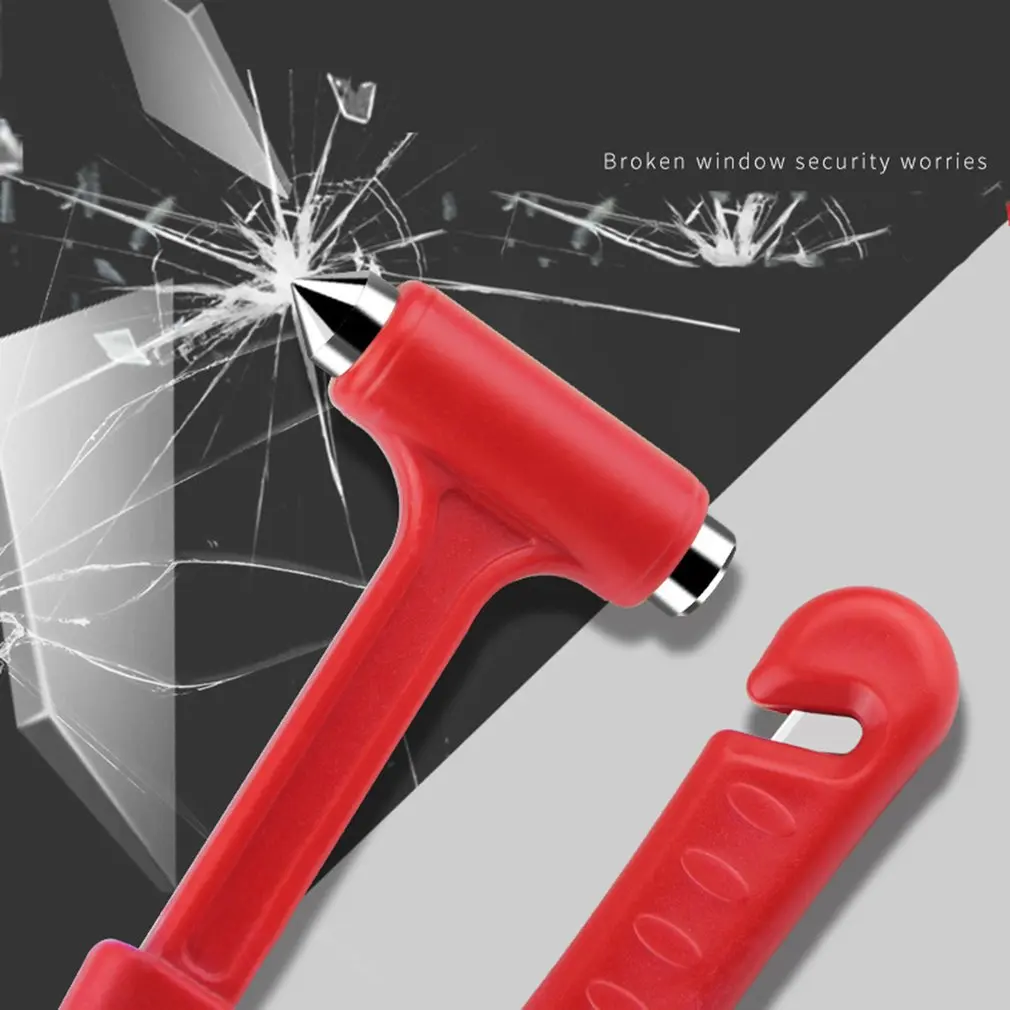 

Safety Hammer With Small Knife For Rescueing Camping Tool Crack Windows Essential Accessories