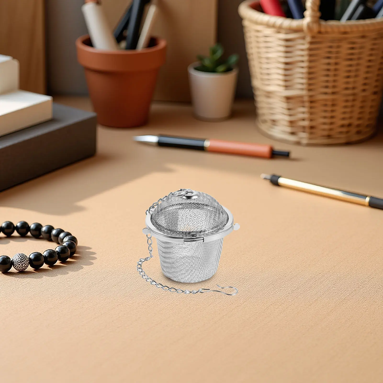 3Pcs Stainless Steel Ultrasonic Jewelry Cleaning Basket Set Mini Mesh Holders Jewelry Steam Cleaner Spice Tea Ball Infuser
