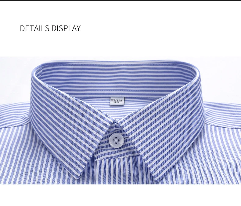 Long Sleeve High Quality Men\'s Striped Design Shirts Comfortable Soft Cotton Shirt Slim Fit Smart Casual Male Tops