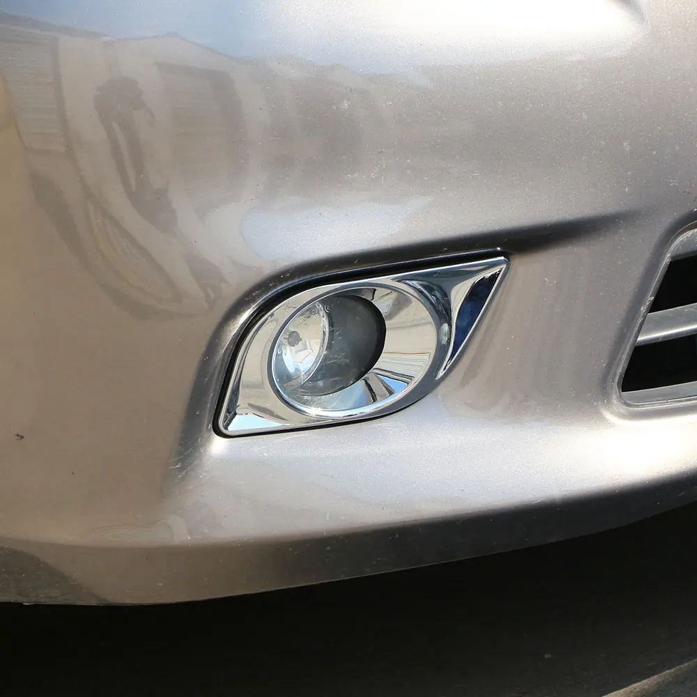Car Front Fog Light Cover Trim for Nissan Sunny Versa Latio Almera 2014 - 2017 Fog Lamp Decorative Chrome Sticker Accessories view 4