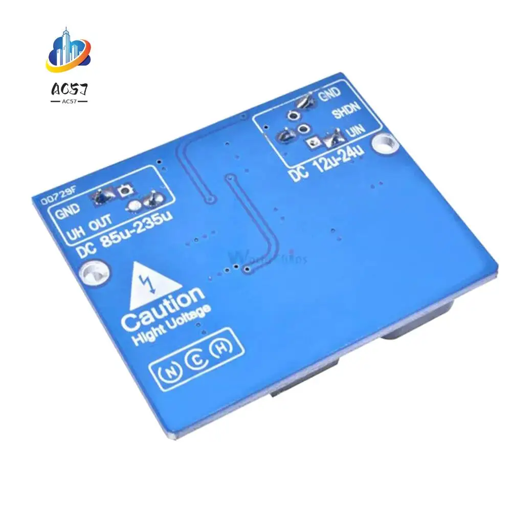 AC57-NCH6100HV High Voltage DC Step Up Converter Power Supply Module For Nixie Tube Glow Tube Magic Eye Board DC 12V 24V