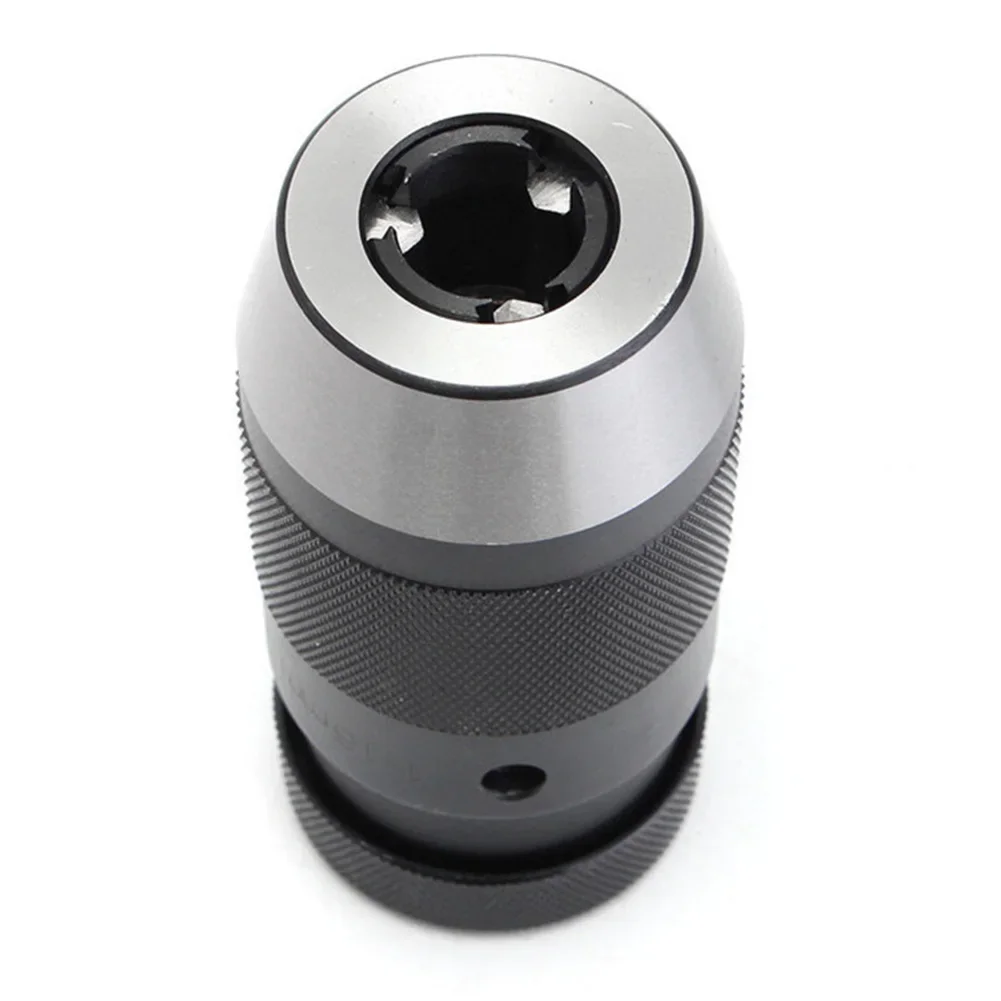 For Lathes For Drill Presses Lathe Adapter Keyless Drill Chuck Workshop Use Lathe Drilling High Efficiency Drill Chuck