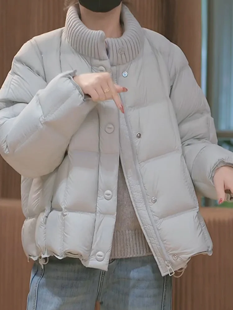 

Cloud Bread Sle Thiened down Cotton Jaet Women's Winter New Faion Korean Sle Warm Small Size Bread Coat