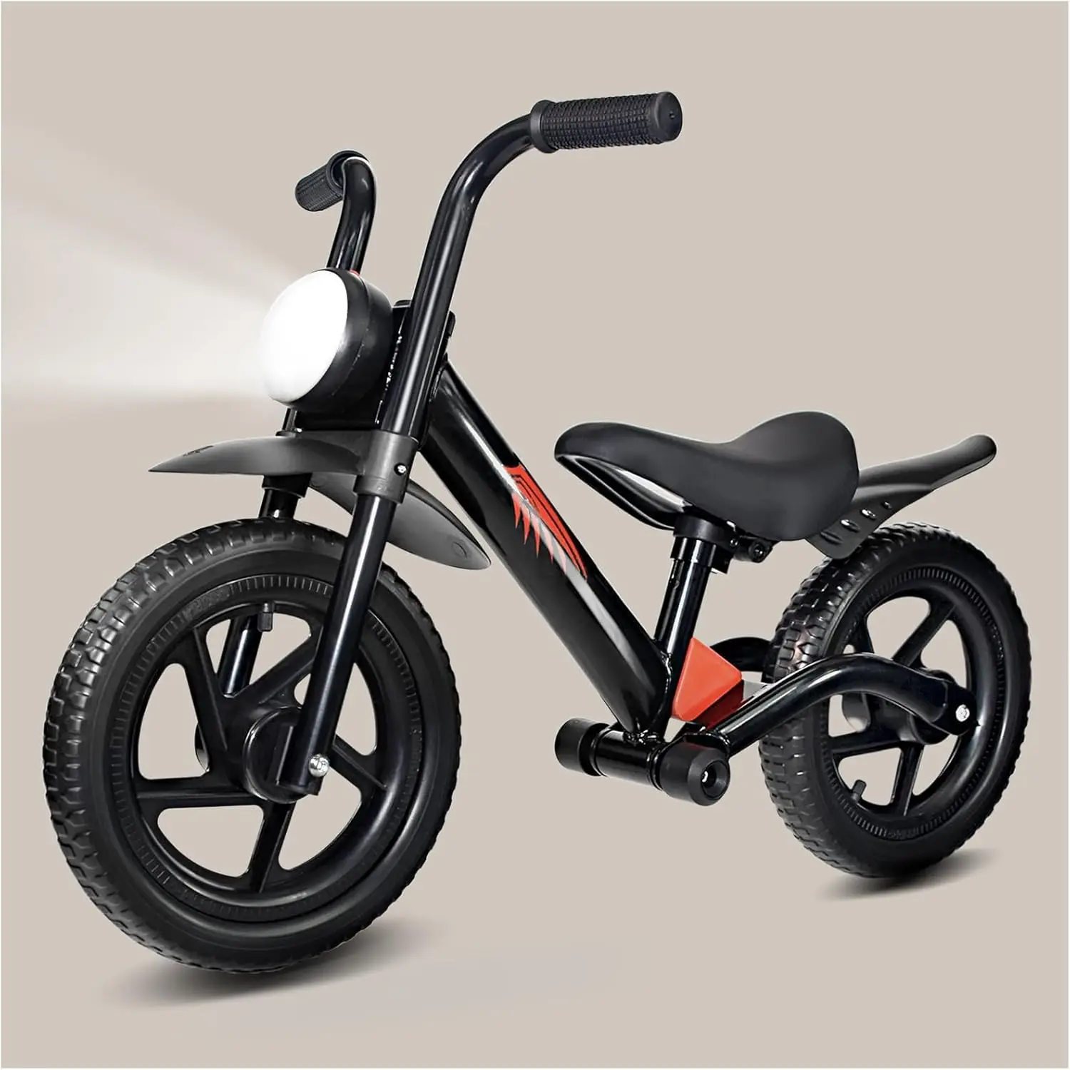 

Kids Balance Bike for 2-5 Years, with Front Light, Upgraded Tires for All Terrain, Upgraded Bearing for Smooth and Stable Riding