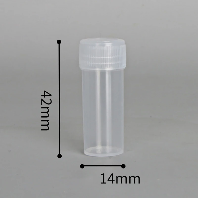 20Pcs 5ml Plastic Bottle Vials Medicine Pill Liquid Powder  Storage Container