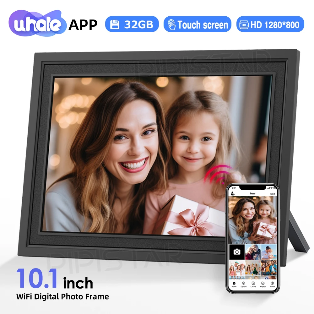 

10.1-inch digital photo frame, WiFi electronic photo frame, 1280 * 800 high-definition cloud intelligent digital photo frame