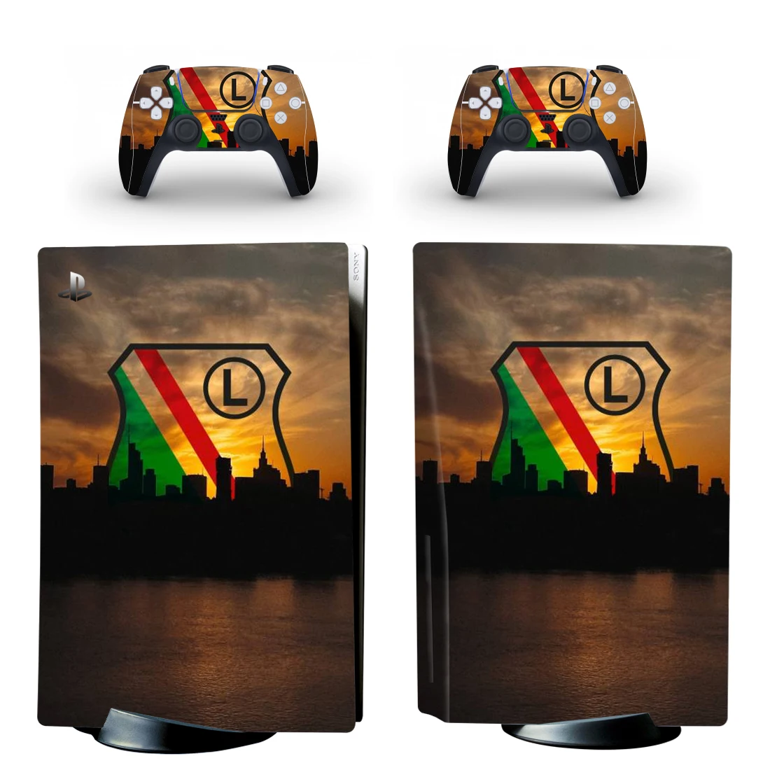 

New PS5 Disc Skin Sticker Decal Cover for Console and 2 Controllers PS5 Disk Skin Vinyl