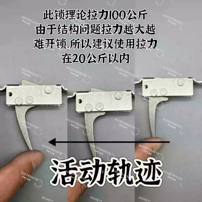 Stainless steel machine tool positioning loc-k pressing mechanical loc-k pressing positioning lock wire rope lock release switch