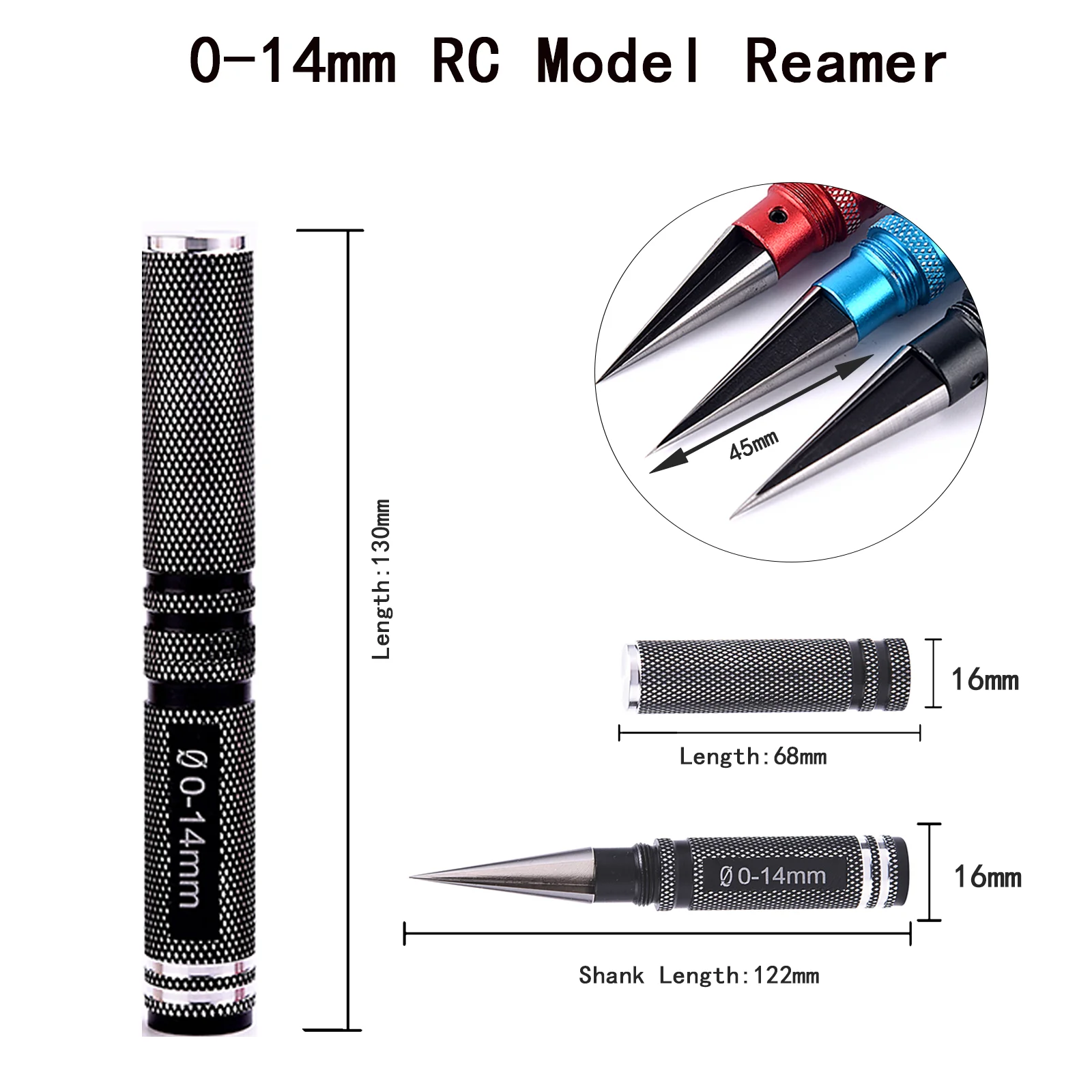 Model Hole Opener Model Car Hole Opener Aeromodelling Tool Hole Punch Drill Reamer 0-14mm Suitable For Processing Production