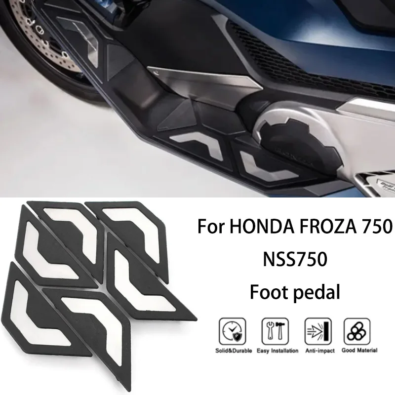 MTKRACING-Placa de Pedal de Motocicleta, Apoio para os pés, Footboard, Step Footpad, Foot Pegs, Fit para HONDA, FROZA 750, NSS750, 2021-2024