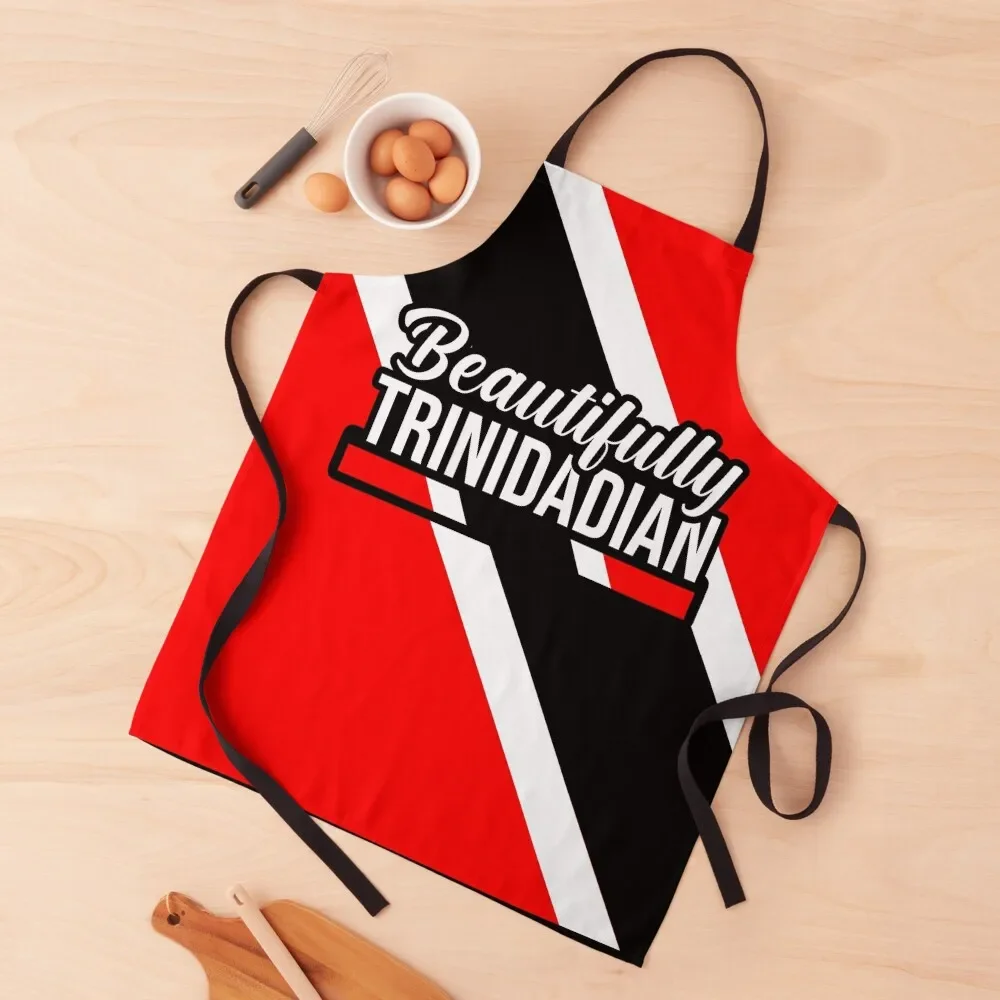 Beautifully Trinidadian - Trinidad Slang Trinidad And Tobago Apron Kitchen Women chef costume Nursing Apron