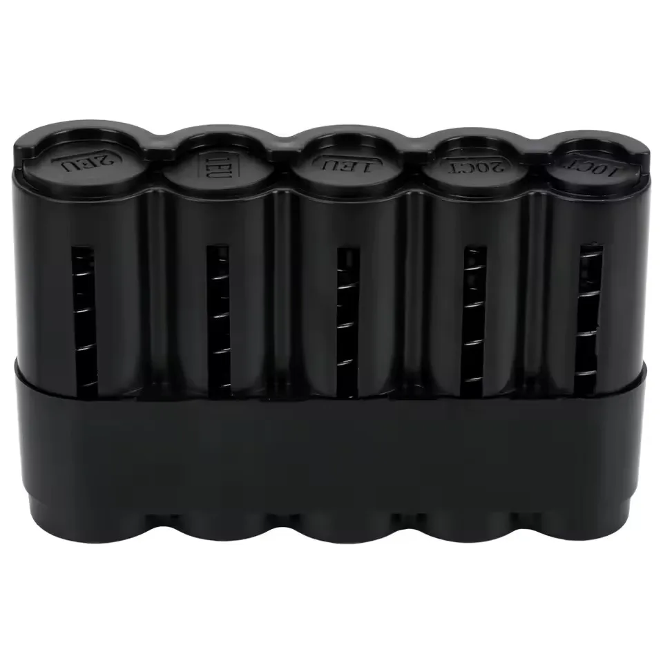 New Hidden Safe Coin Collector Portable 5 Slots Euro Coin Holder Dispenser Fanny Pack Cash Receipt Waist Wallet Waiter's Driver