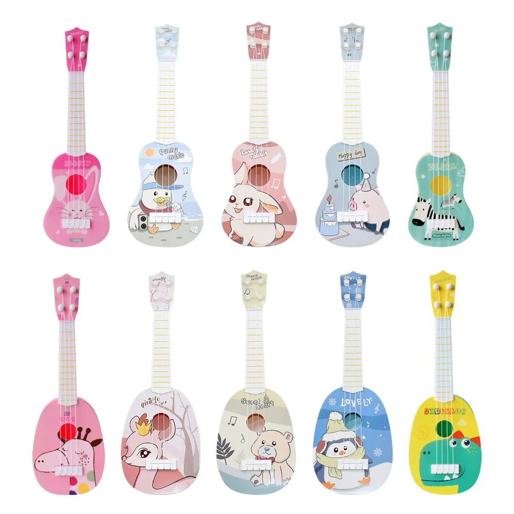 Early Education Toys Small Guitar Toy For Beginner Animal Ukulele Ukelele Classical Ukulele Mini Guitar Musical Instrument Toy