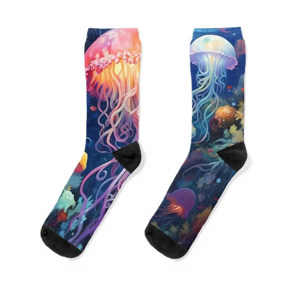 

Jellyfish #7 Socks custom sports cycling funny gift hip hop Socks Man Women's