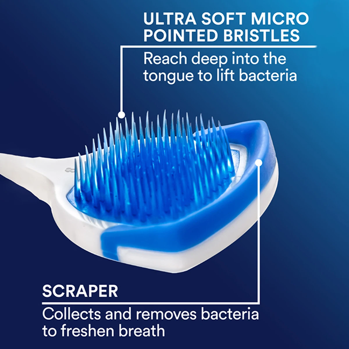 DenTek Orabrush TONGUE CLEANER 1 COUNT,Comfortable Scraping,Lightweight Design,Easy To Clean,Easy To Clean,Tongue-Fitting