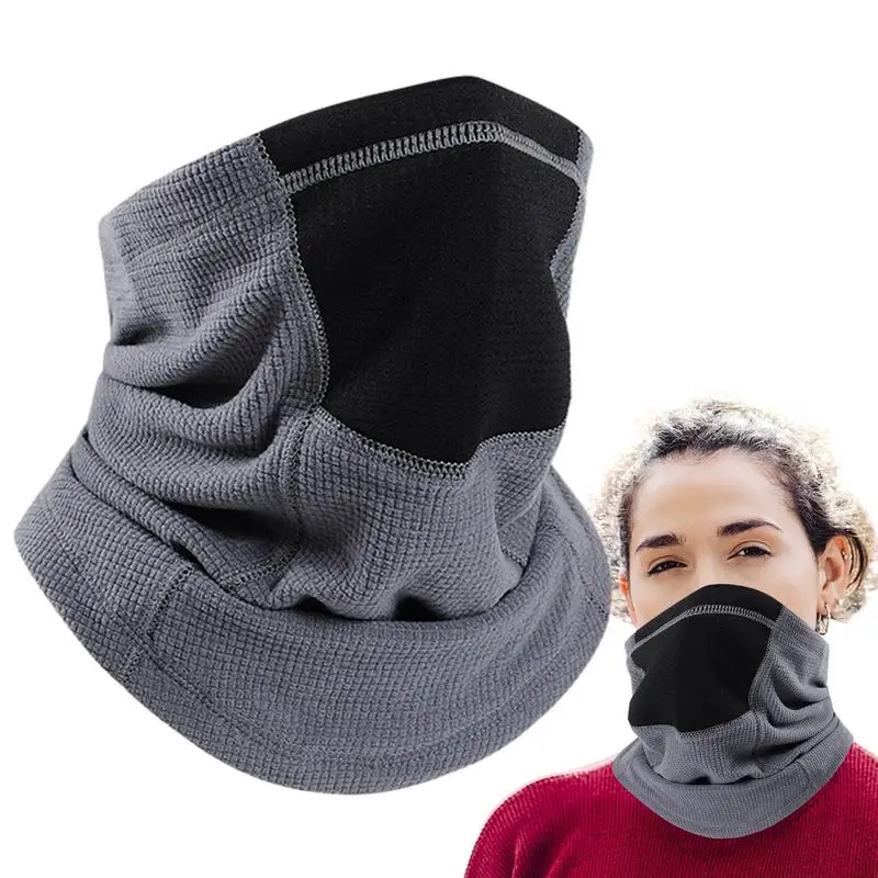 

Winter Neck Warmer Warm Cycling Neck Scarf For Face Neck Drawstring Thermal Winter Ski Neck Gaiter Cycling Neck Tube Scarf For