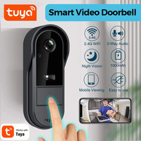 Tuya WiFi doorbell 2-way HD 1080P, microSD/cloud, waterproof, 1000mAh battery, long standby,Wireless Security Camera