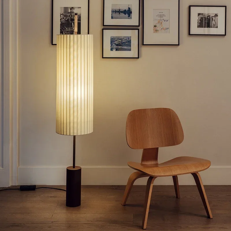 

Nordic Wabi Sabi Minimalist Living Room Floor Lamps Home Decorations Modern Fabric Led Sofa Standing Lamp Bedroom Bedside Light