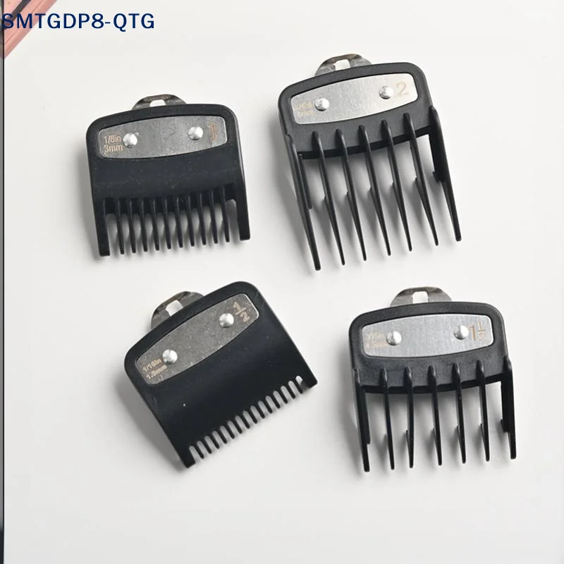 *1/2/3/4Pcs Hair Clipper Guards Guide Combs Trimmer Styling Tools Attachment Black Limit Comb Set Compatible 1.5mm 3mm 4.5mm 6mm