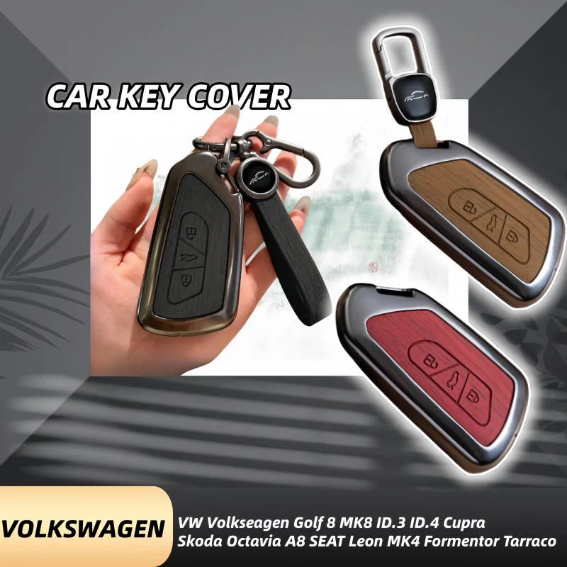 New Car Key Case Cover Shell Fob for VW Volkswagen Golf 8 MK8 ID3 ID4 Cupra Skoda Octavia A8 SEAT Leon MK4 Formentor Tarraco