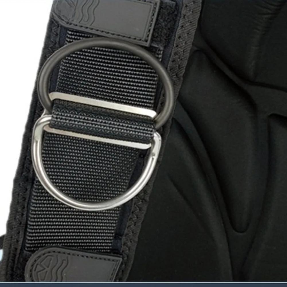 Scuba Diving Backplate Bracket with Dual Stainless Steel D-Rings and Secure Buckle System for 2L 3L 4L 6L 8L 11L 12L Cylinders