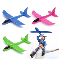 37/48CM Large Foam Plane Glider Hand Throw Airplane Inertial EPP Bubble Planes Outdoor Launch Kids Toys for Children Boys Gift