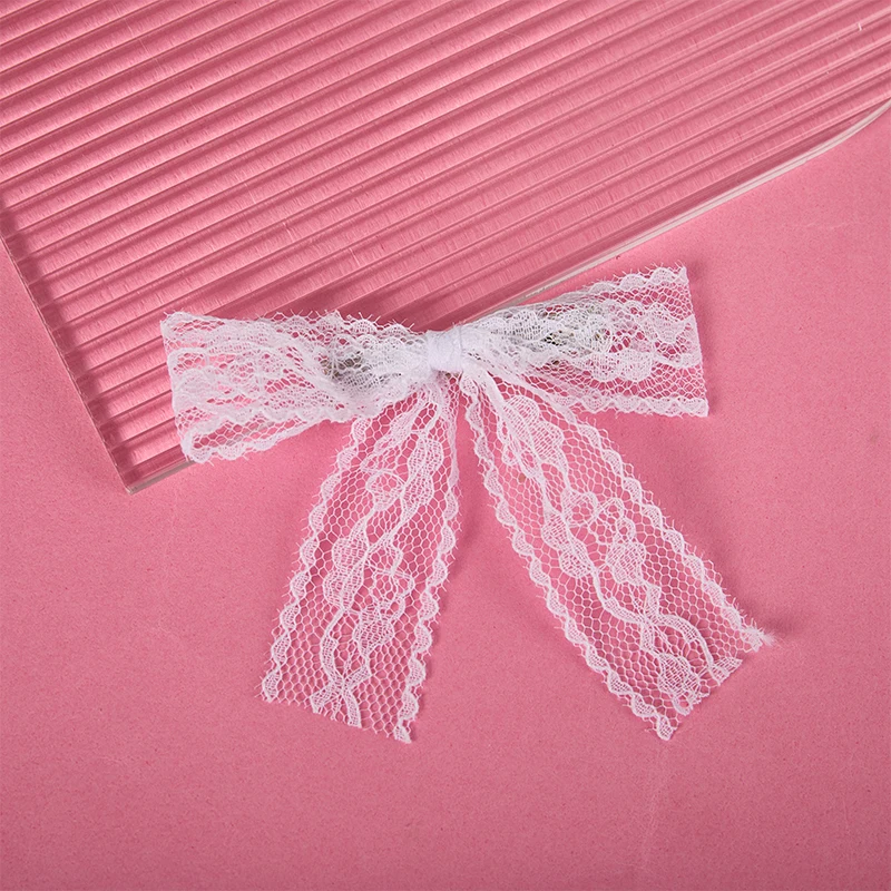 Cute Japanese Style White Lace Small Bow Hair Clip Fresh Sweet Hair Clip Lolita Cute Hair Side Clip Fairy Hair Accessories