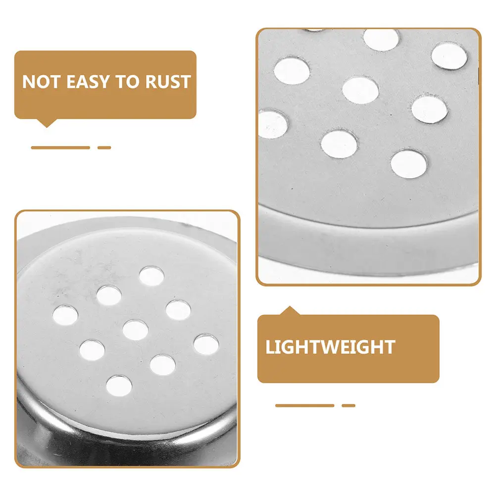 4Pcs Incense Burner Dish Stainless Steel Replacement Inner Disk Small Round Metal Charcoal Screen Mesh Accessories for Arabian