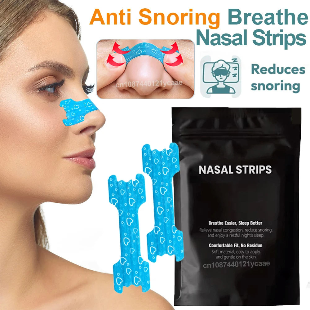 150/90/60/30Pcs Nasal Strips Portable Breathing Nose Patch Right Way Stop Snoring Sleeping Aid Device Easier Breath All Night