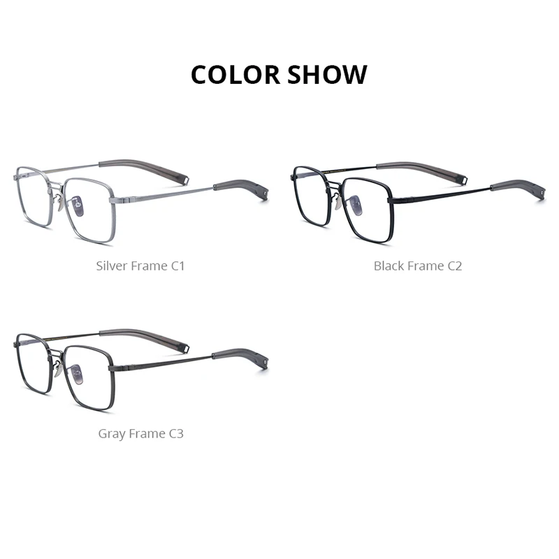 FONEX Acetate Titanium Glasses Frame Men Brand Design Square Retro Eyeglasses Ultralight Spectacles Japanese Eyewear 85779