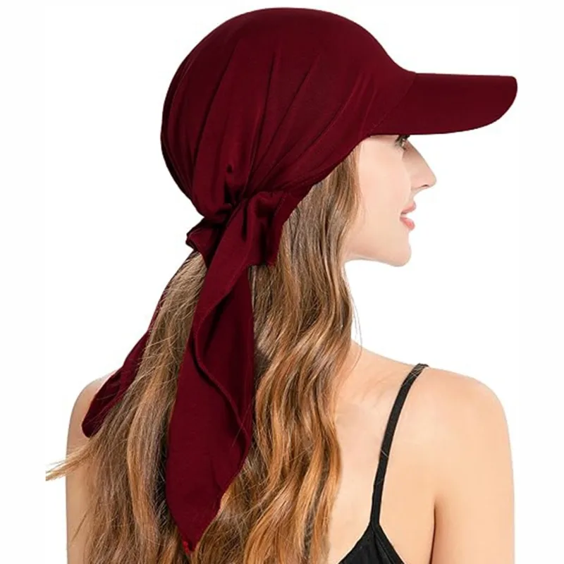 Chapeaux de soleil pour femmes, casquette Hijab instantané, bonnet Tyys, écharpe musulmane, casquettes de baseball rondes, bandana, bonnet, turban, nouveau