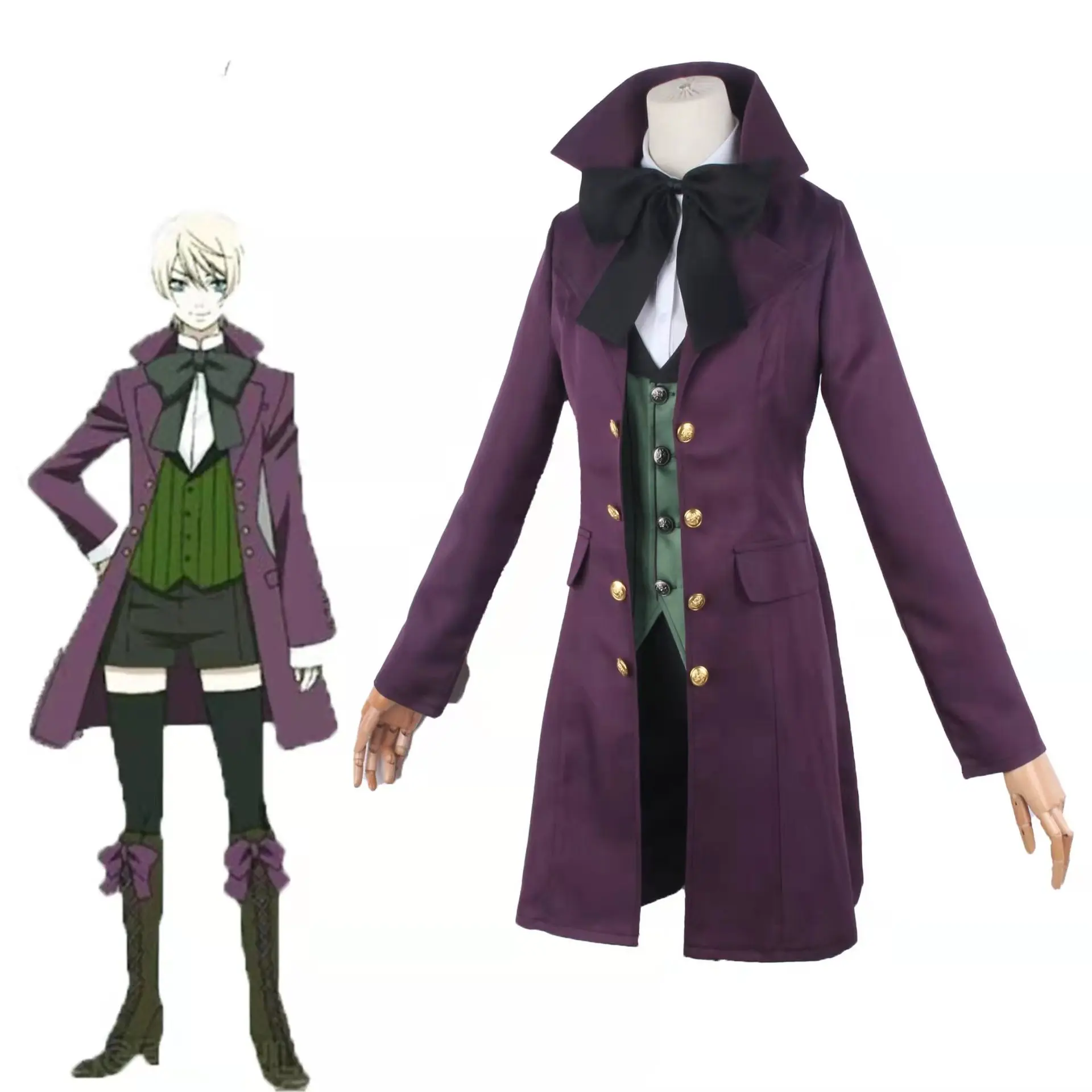 Black Butler Alois Trancy Costume Cosplay giapponese Anime Carnival Party Devil Uniform