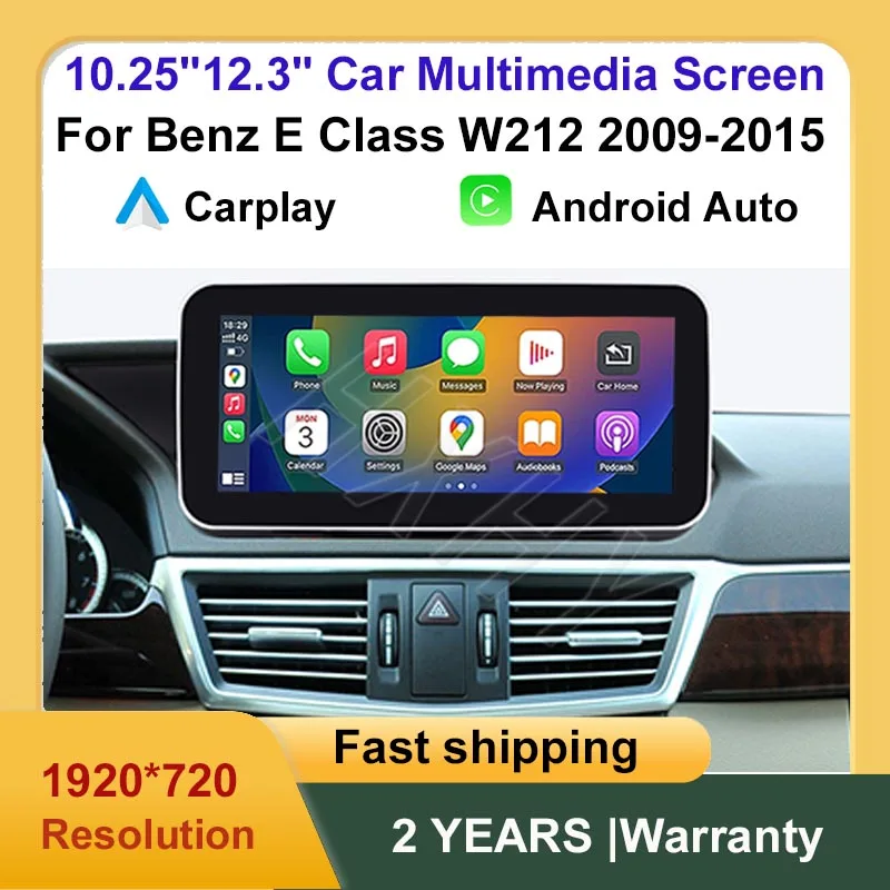 

Wireless CarPlay Android Auto for Mercedes Benz E Class W212 2009-2015 NTG4.0 4.5 5.0 Car Multimedia Touch Screen Radio