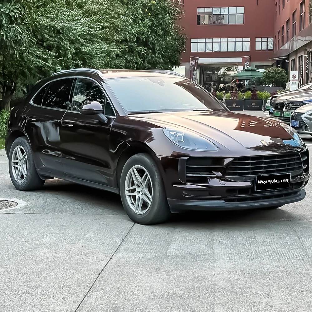 

Красные глянцевые металлические виниловые полоски из углеродного волокна красного дерева с ПЭТ-подложкой для автозапчастей