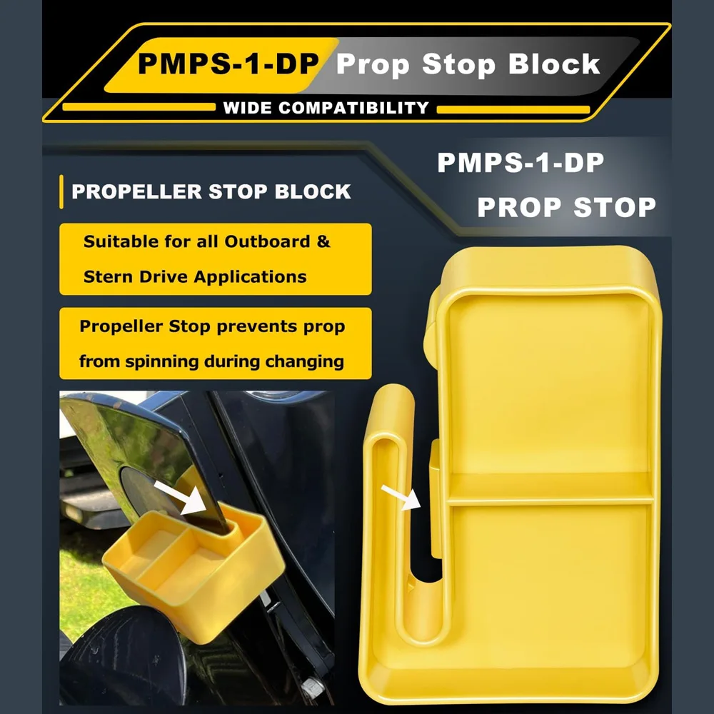 

PMPS-1-DP Propeller Stop for Mercury/Alpha for All Outboard and Stern Drive Applications Lightweight Yellow Rust Resistant Plas
