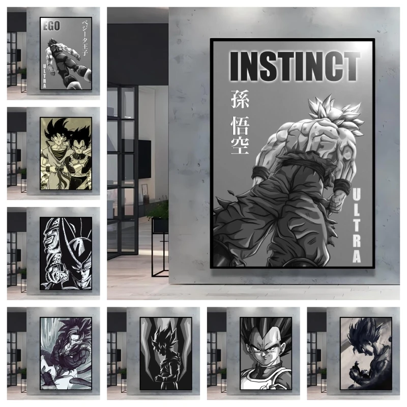 

Super Cool Anime Dragon Ball Goku Anime Decorative Painting with High Quality Printing It Adds Unique Charm To Your Room