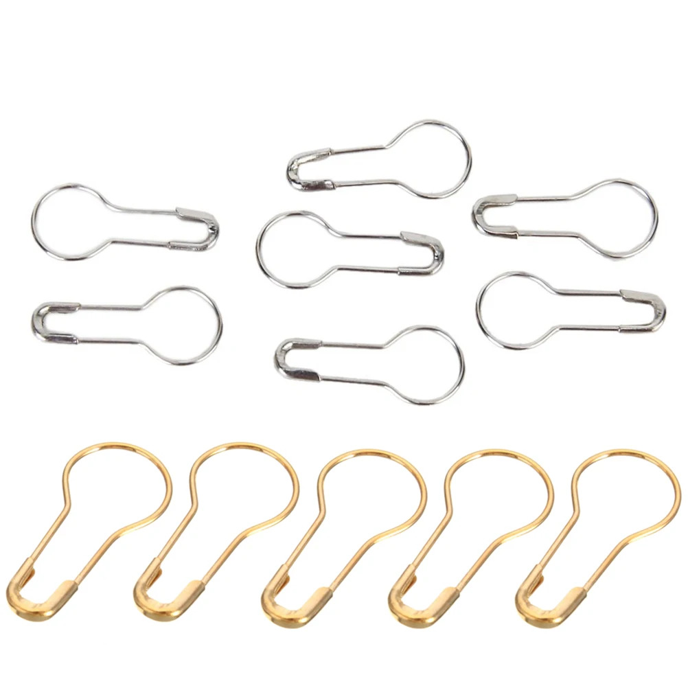

1000PCS 21mm Metal Colors Bulb Gourd Safety for DIY Craft Making and Clothing Knitting Stitch Marker (Silver and Golden