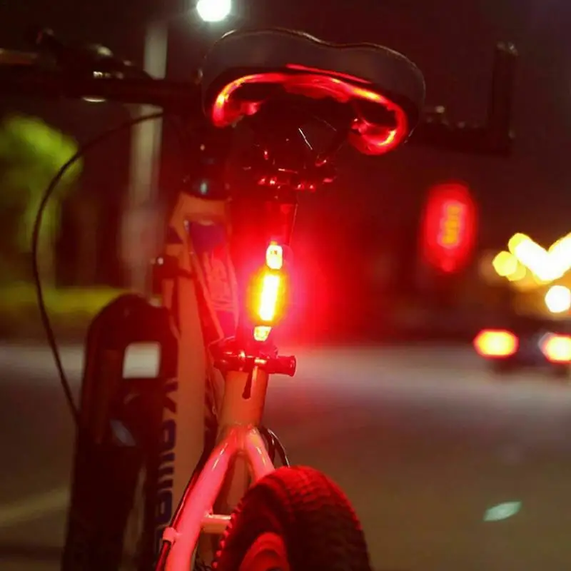 Bicycle Light Cycling Lights Induction Tail Bike Warning Lamp Magnetic Power Generate Taillight Self-Powered Cycling Accessories