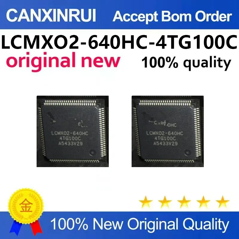 (5pcs-100pcs)Brand new original LCMXO2-640HC-4TG100C package TQFP-100 programmable logic device