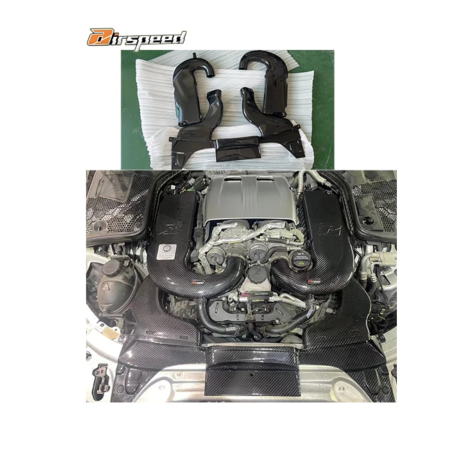 Airspeed Auto Engine Systems 100% Dry Carbon Fiber Cold Air Intake System for C63 W205 M177 4.0T