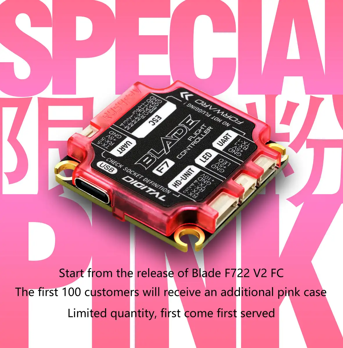 RUSH BLADE F722 V2 Analog Flight Controller ICM42688P 16MB BlackBox 3-6S 30X30mm for FPV  s Accessories - view 3